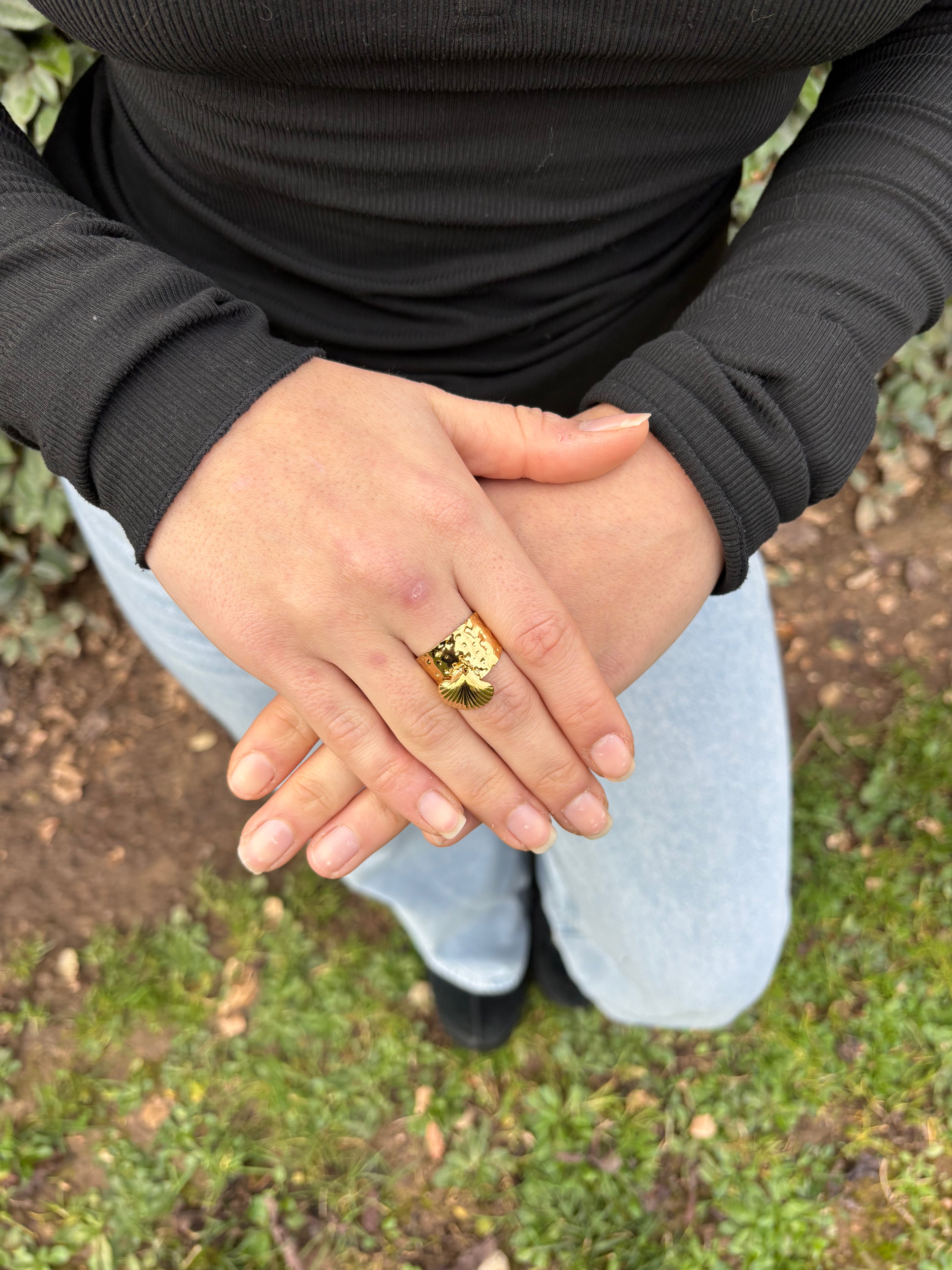 Bague Calypsa dorée