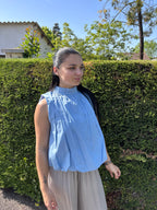 Top Leila Bleue