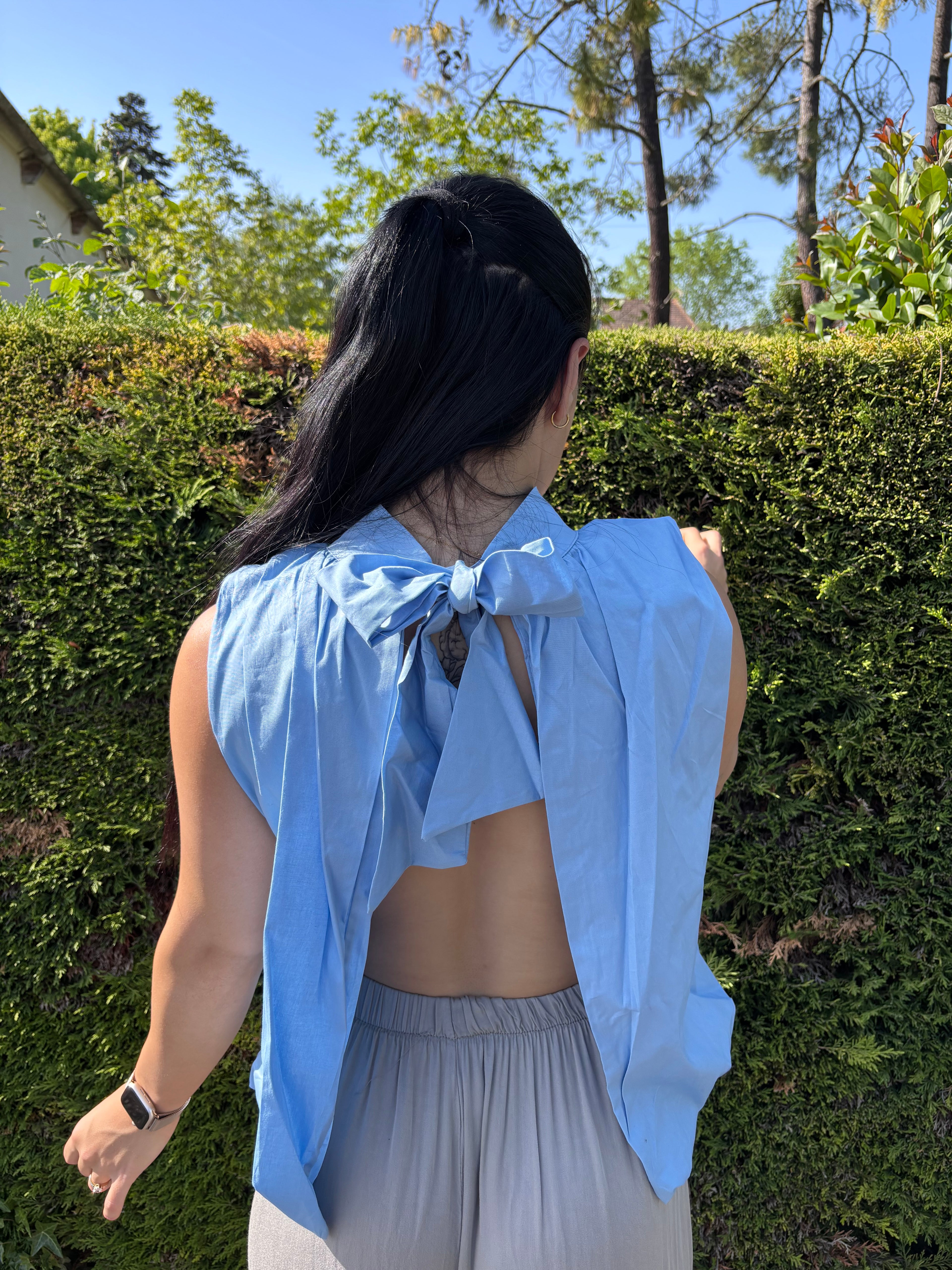 Top Leila Bleue