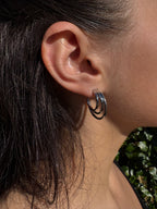Boucles Alya argentées