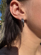 Boucles Alya argentées