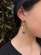 Boucles d'oreilles coeur dorée