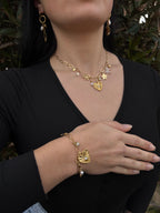 Bracelet valentine doré