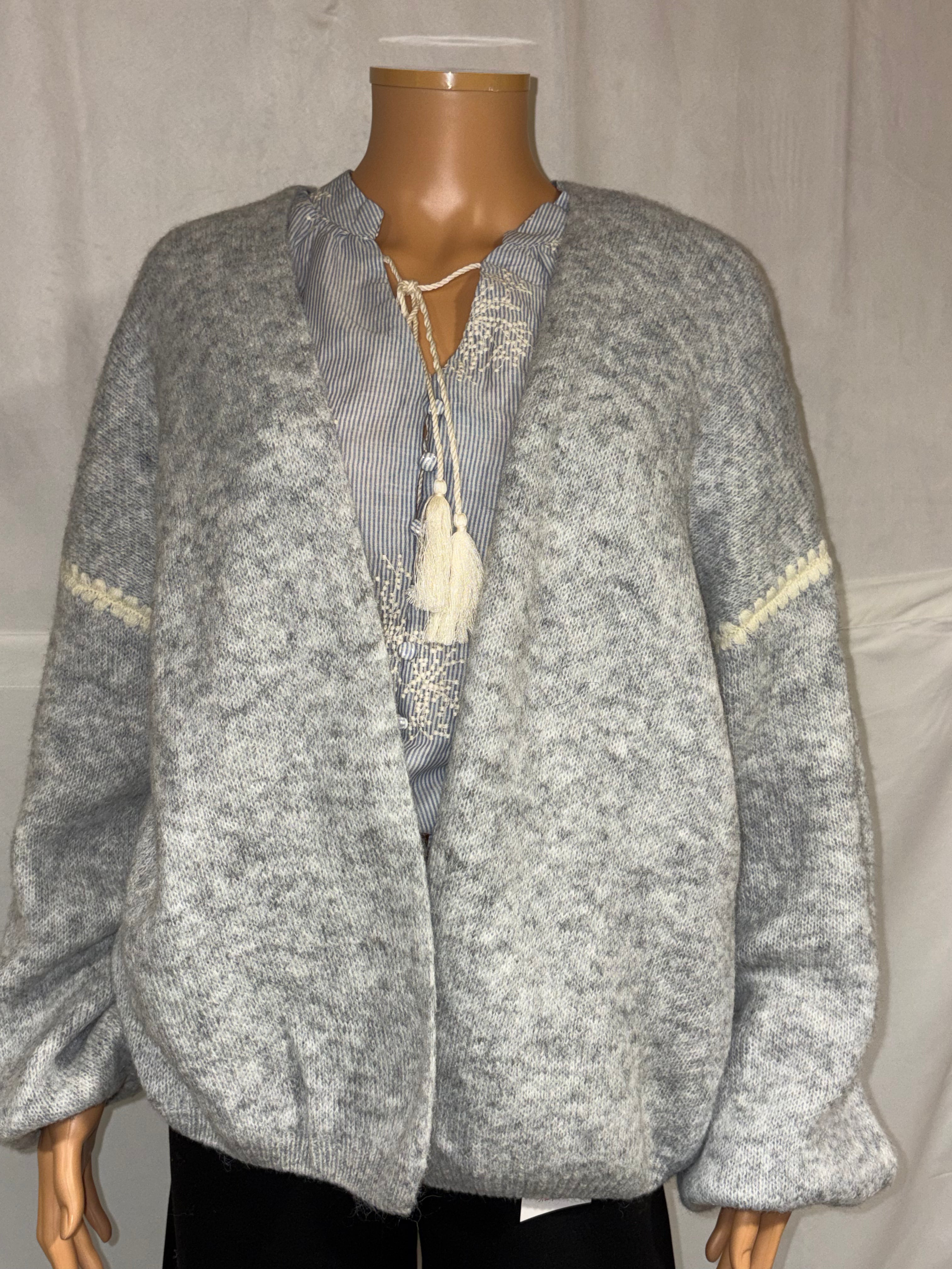 Cardigan Nina gris clair