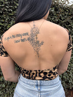 Chaîne de dos coeur dorée