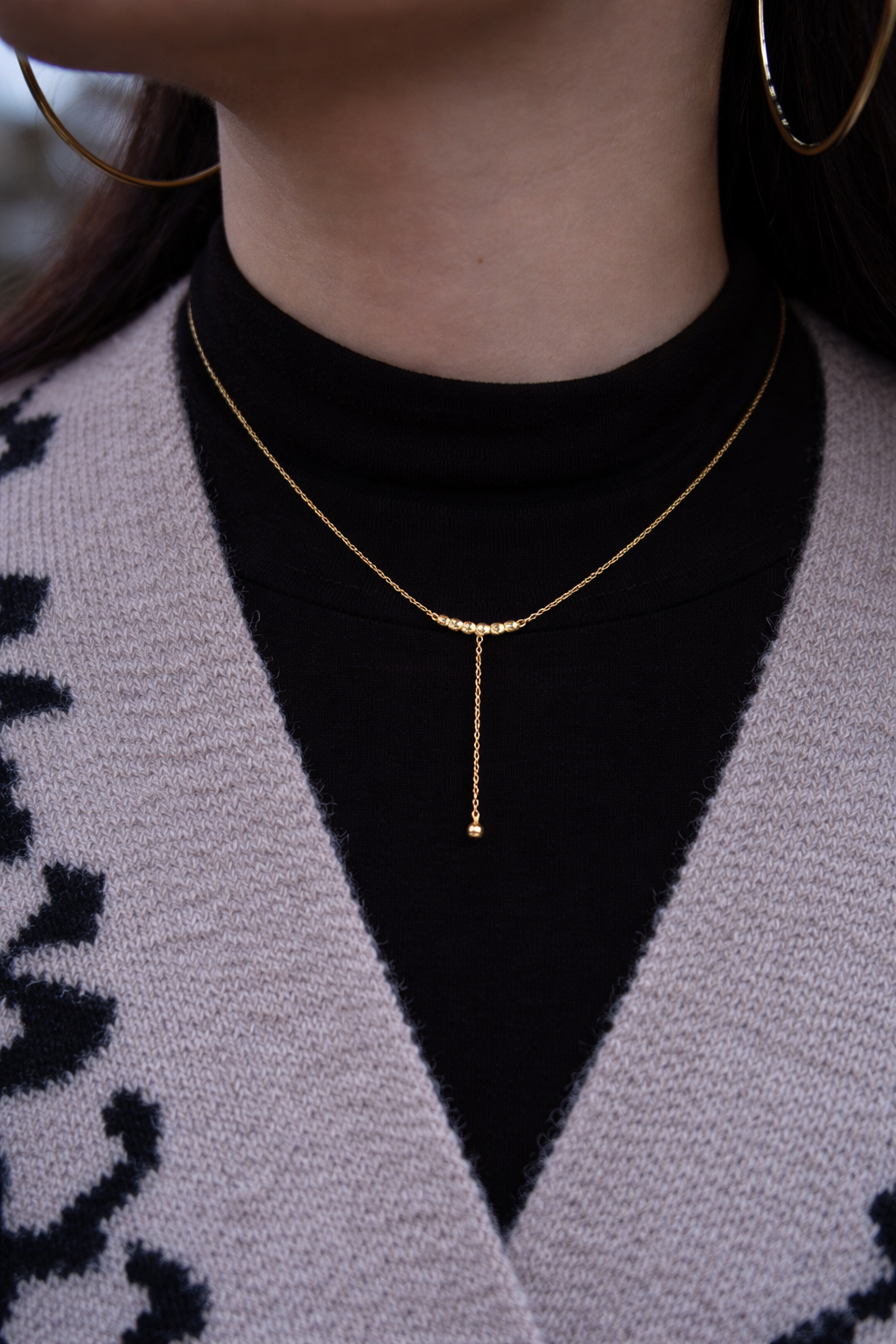 Collier Strass - Doré (Y)