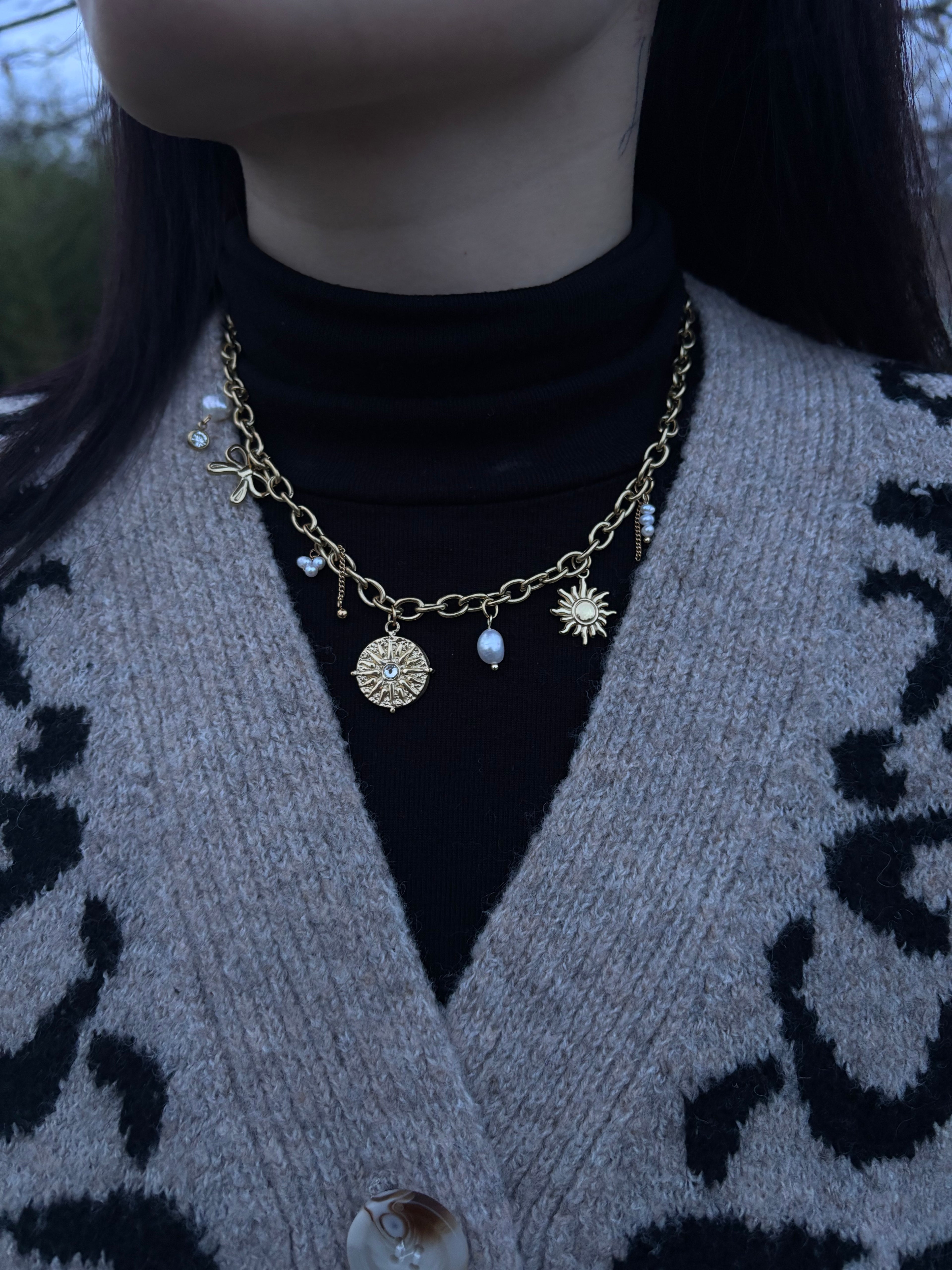 Collier Boussole doré