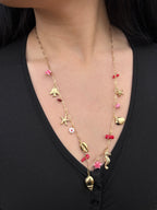 Collier coquillage doré