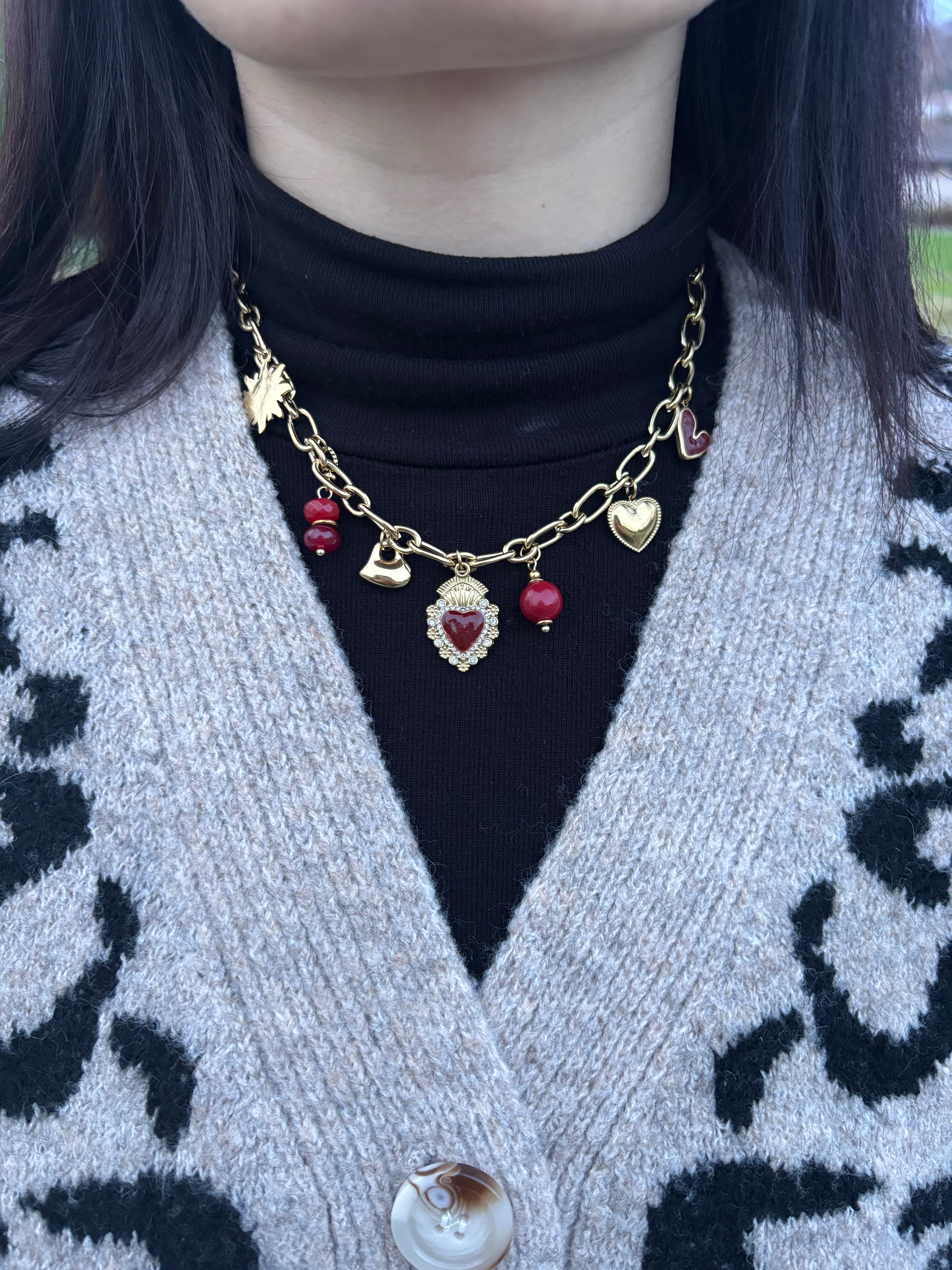 Collier Ruby doré