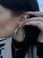 Créoles torsadées - Argentées