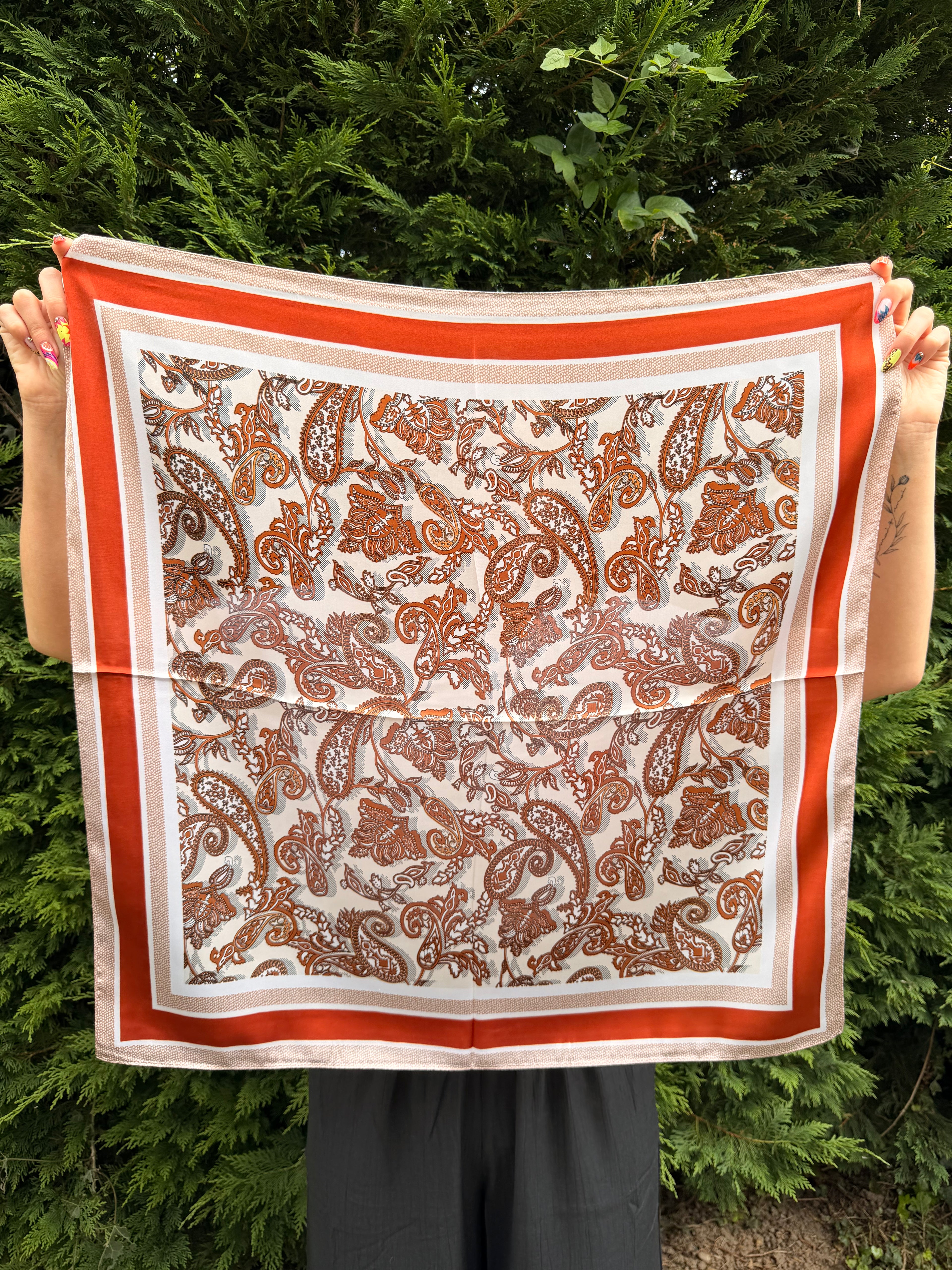 Foulard Louane Brun