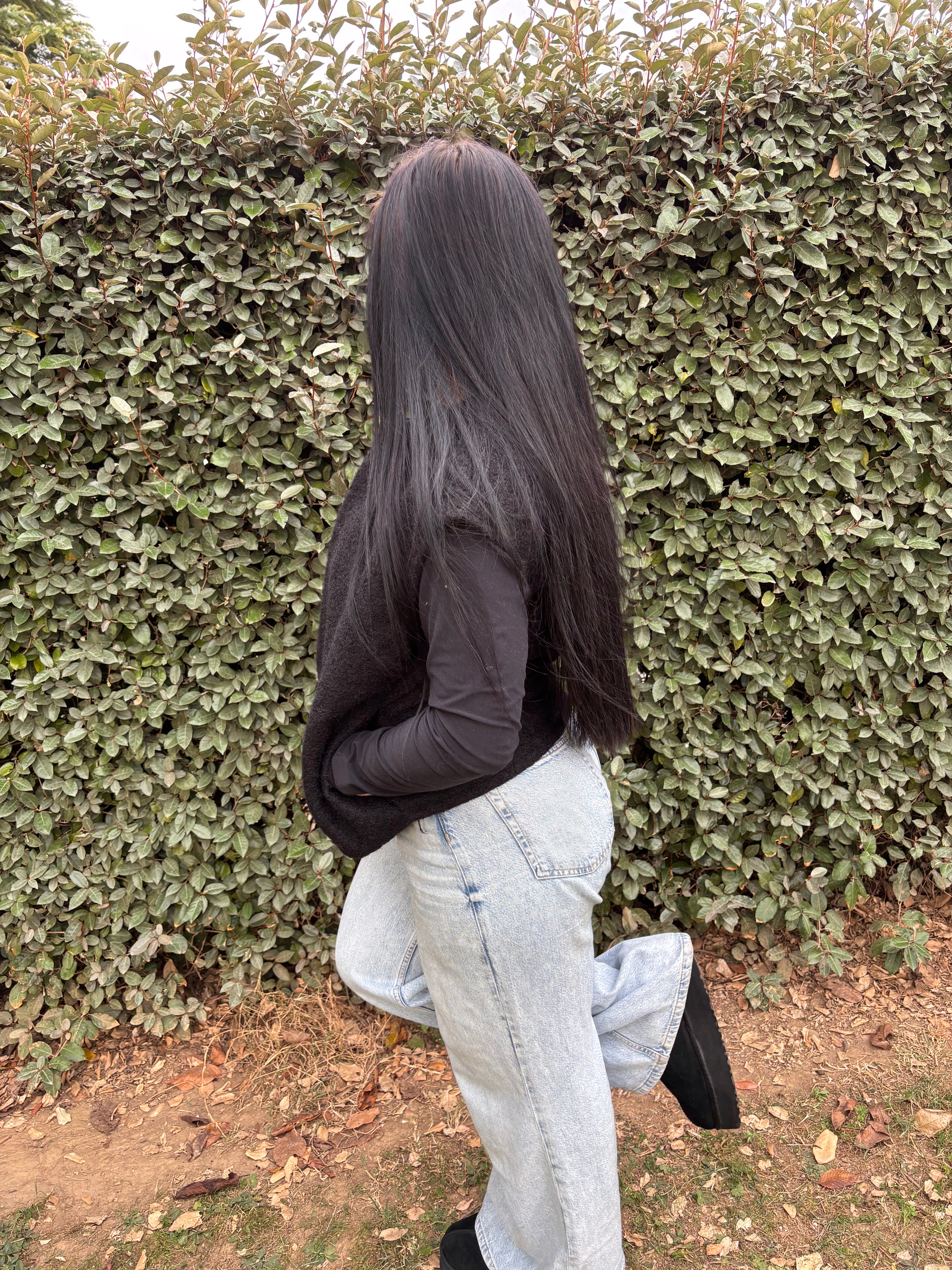 Veste sans manches Emma – noir (Taille unique)