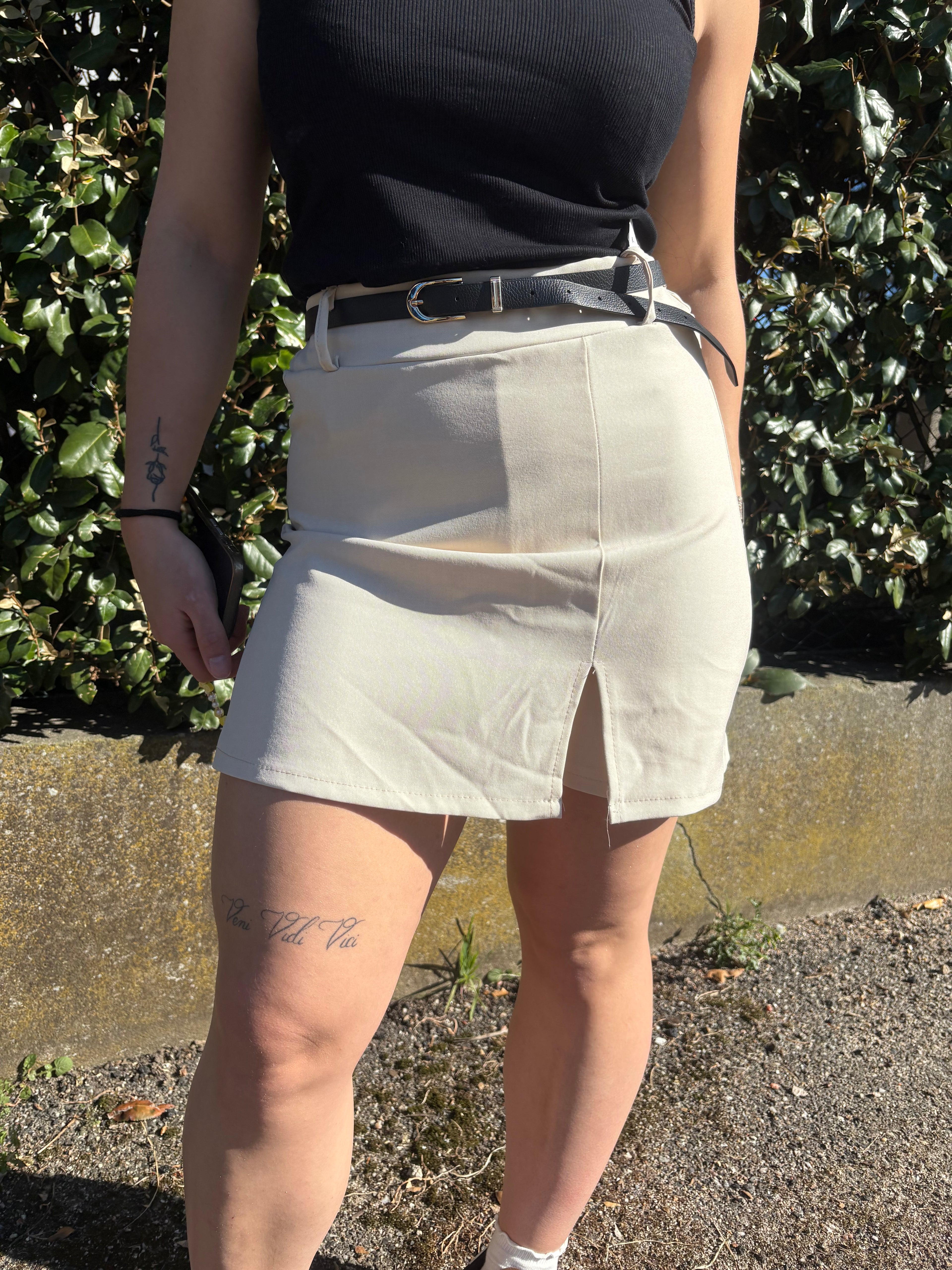 Jupe Short Emma Beige