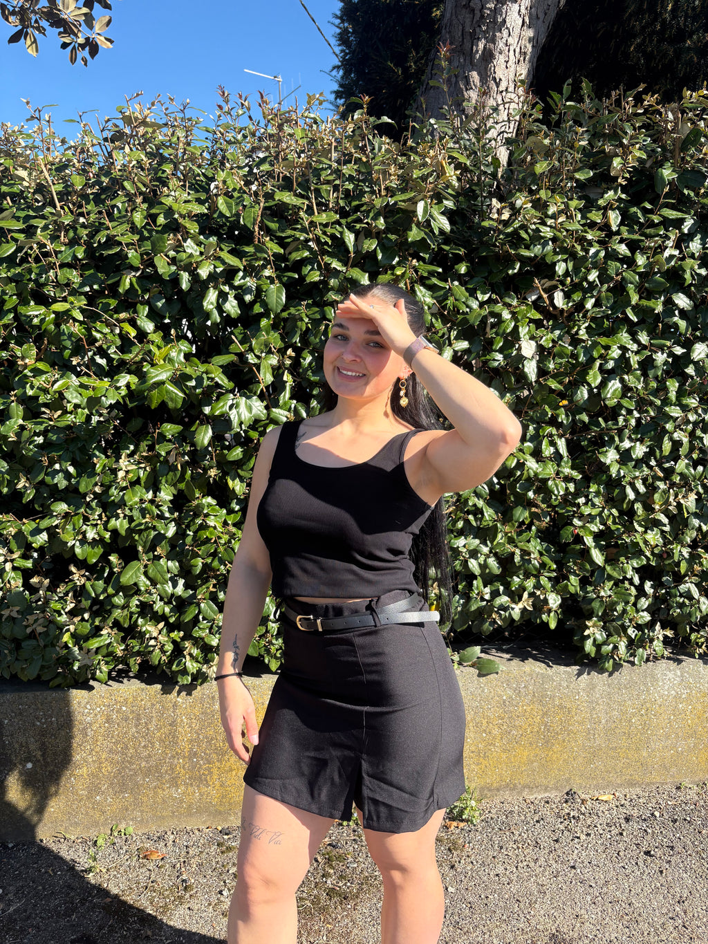 Jupe short Emma Noire