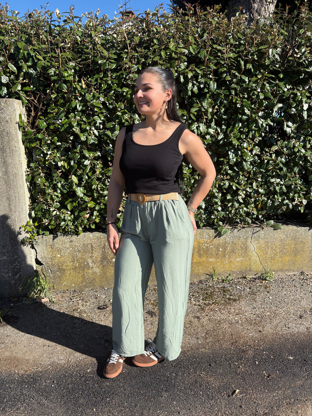 Pantalon Victoria Vert