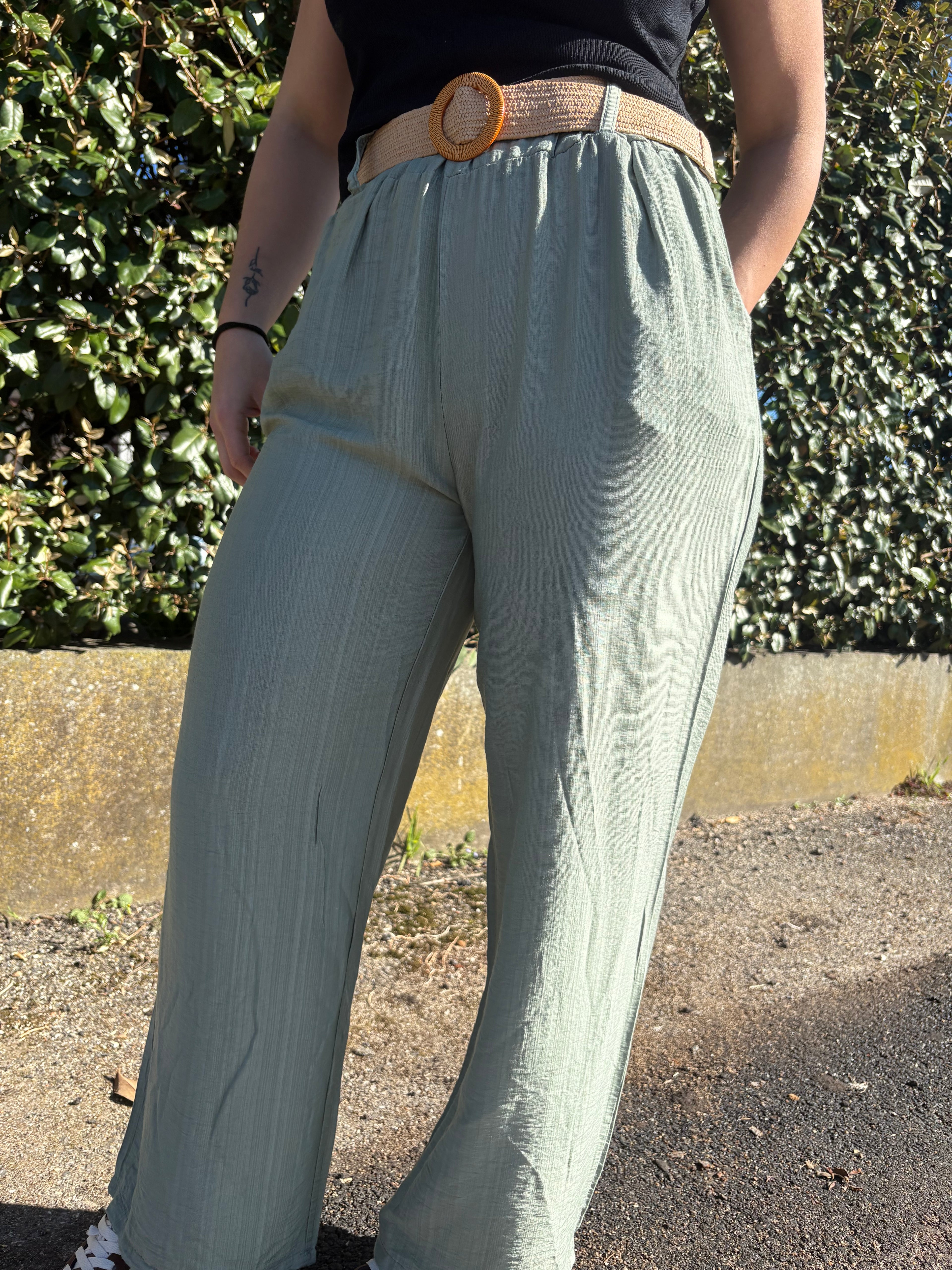 Pantalon Victoria Vert