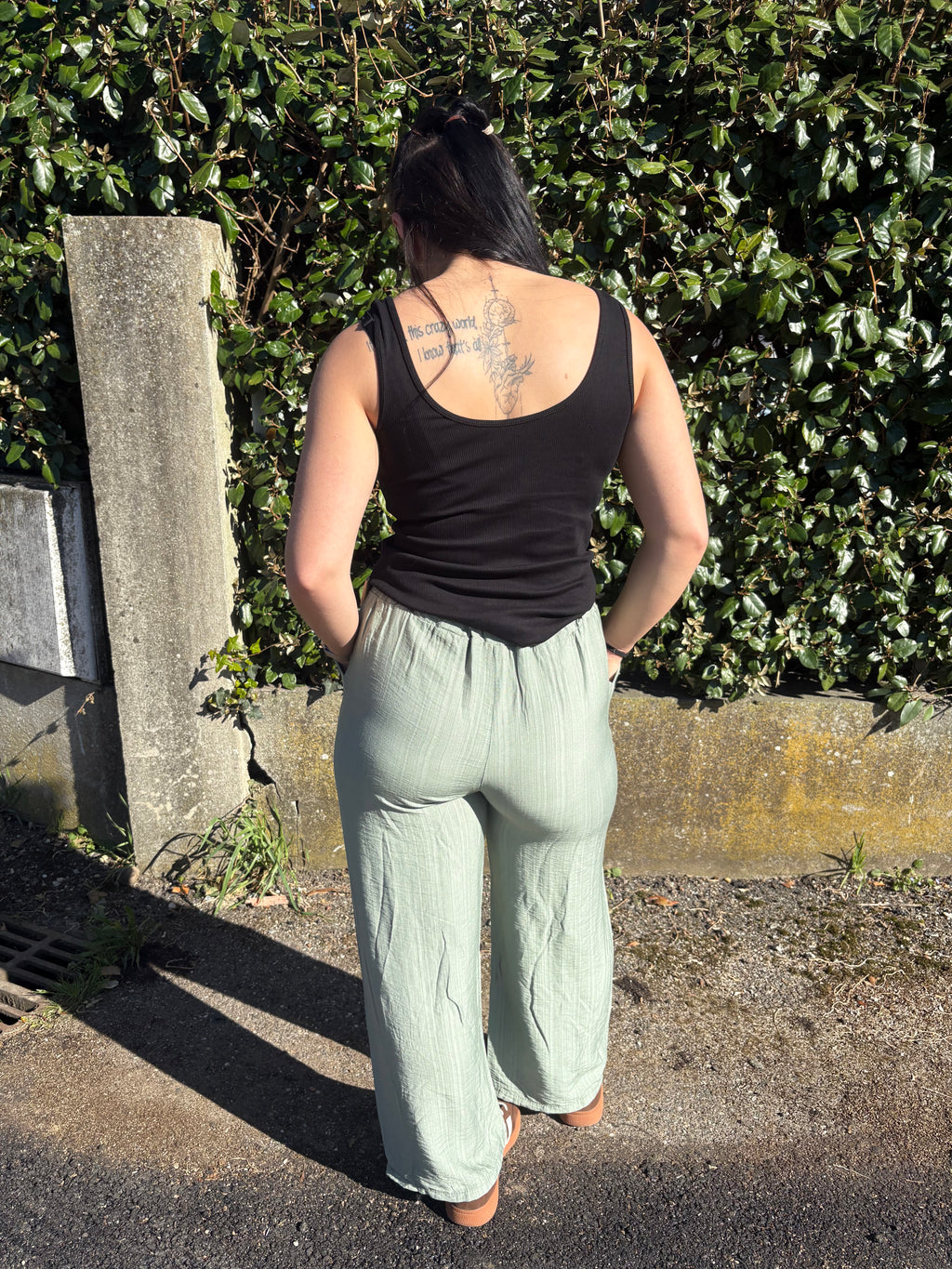 Pantalon Victoria Vert