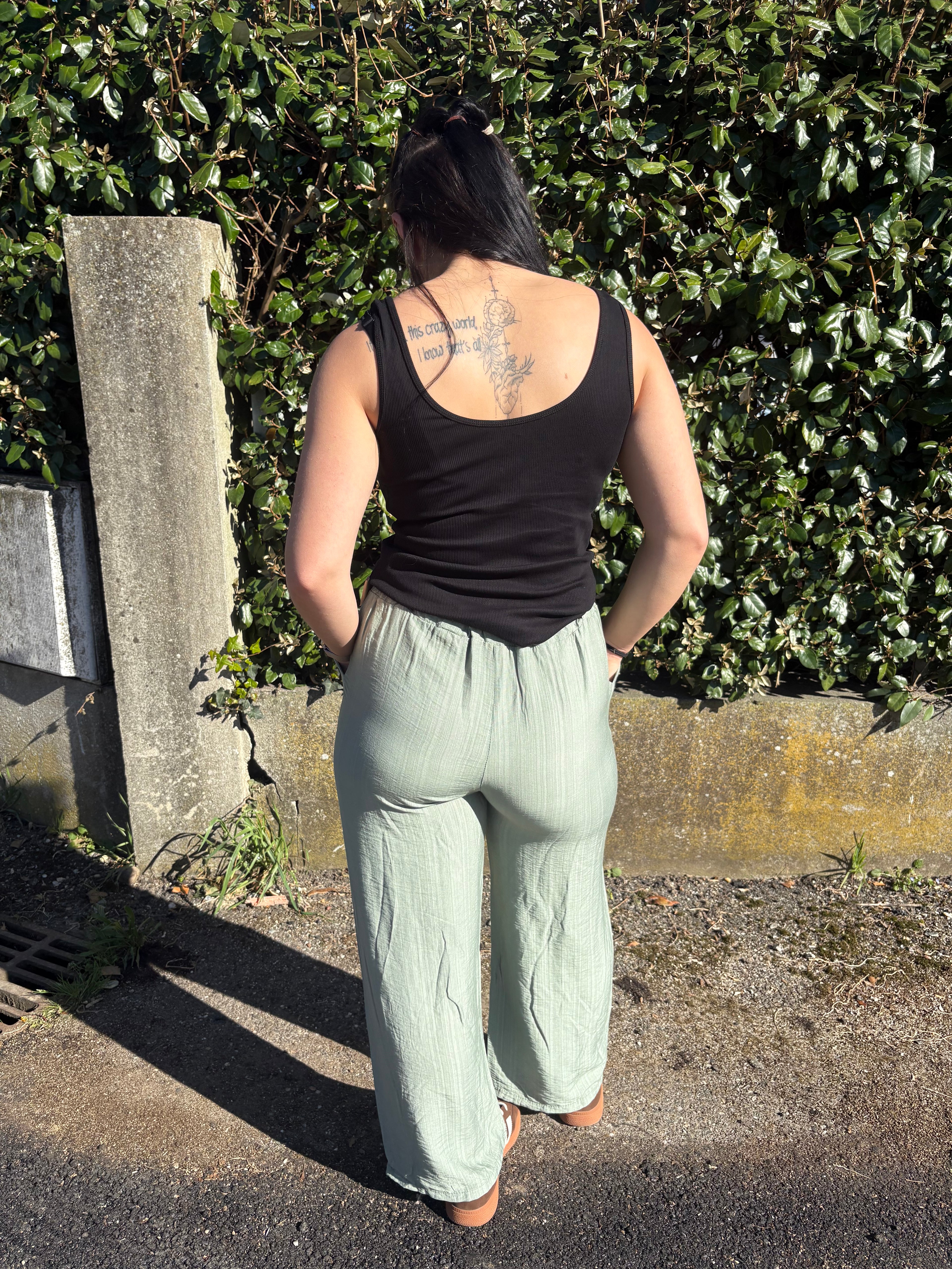 Pantalon Victoria Vert