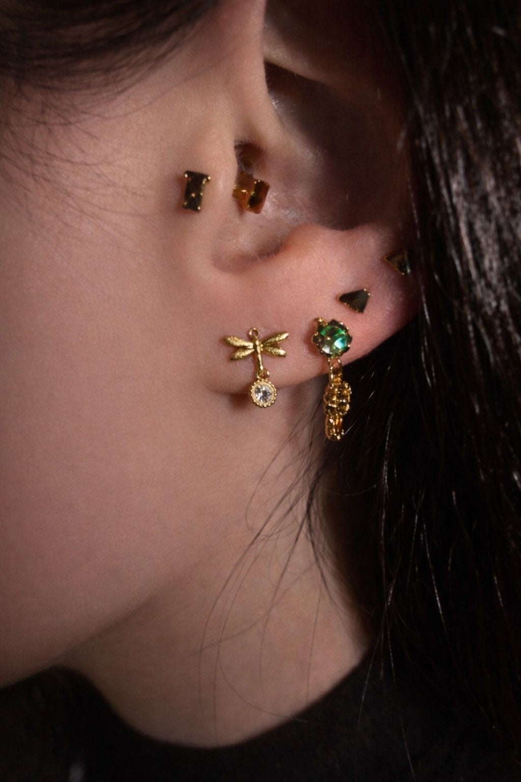 Piercing Libellule doré