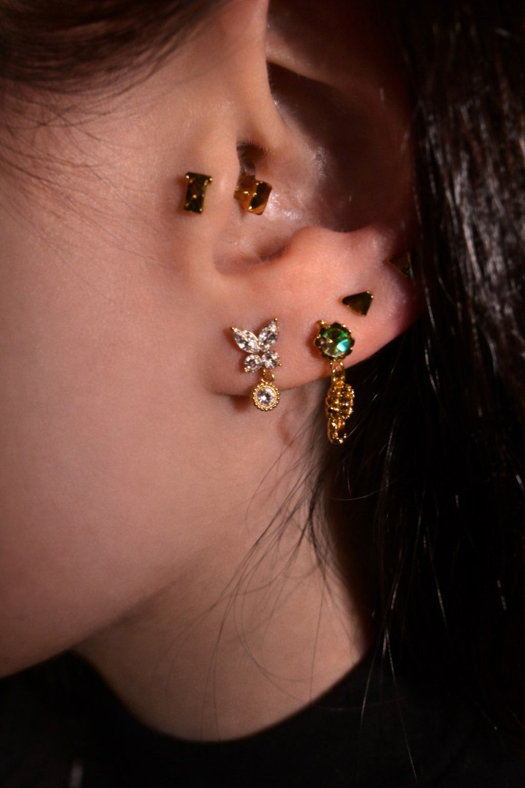 Piercing Papillon doré