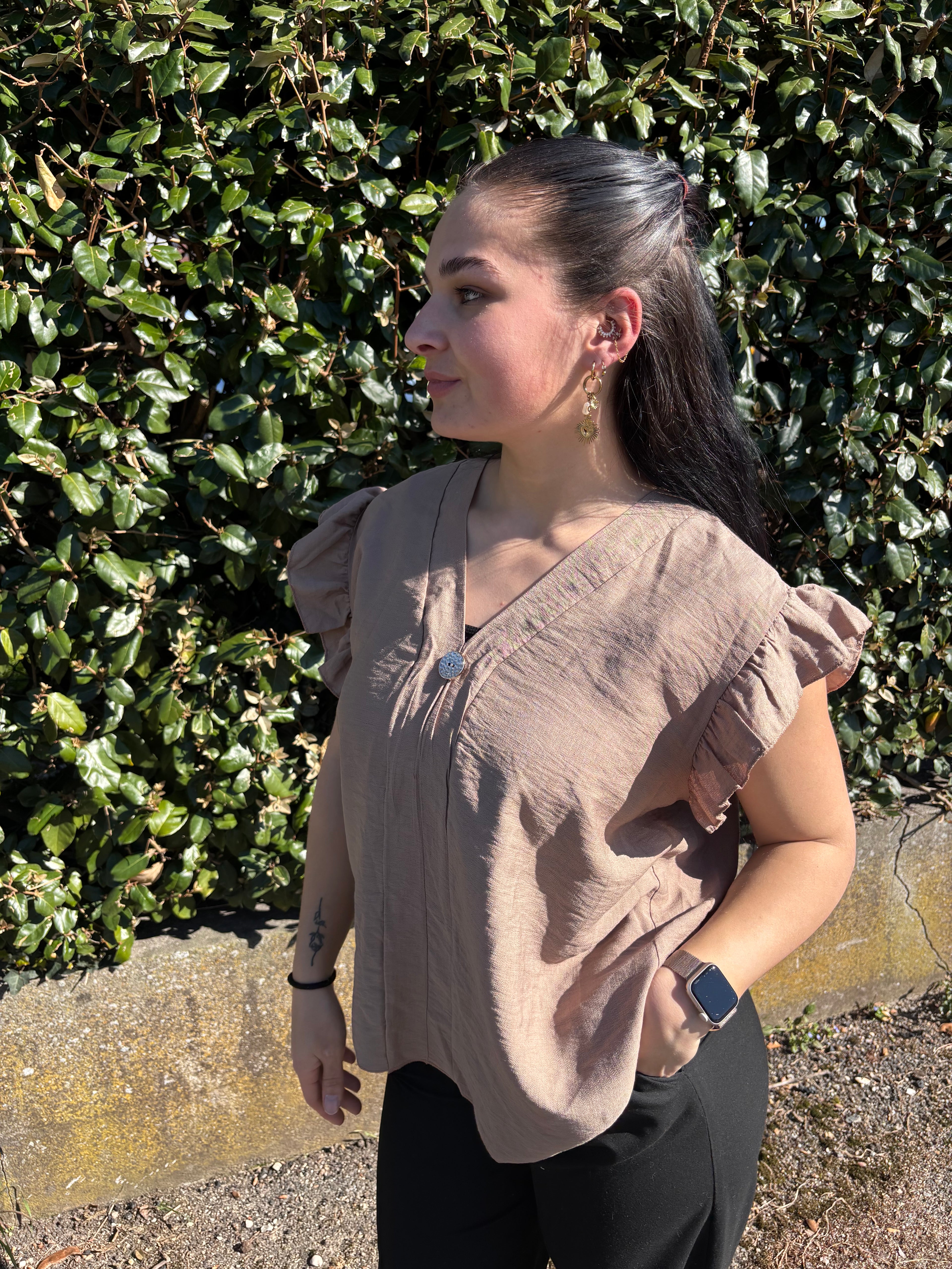Tee-shirt Maelys Marron