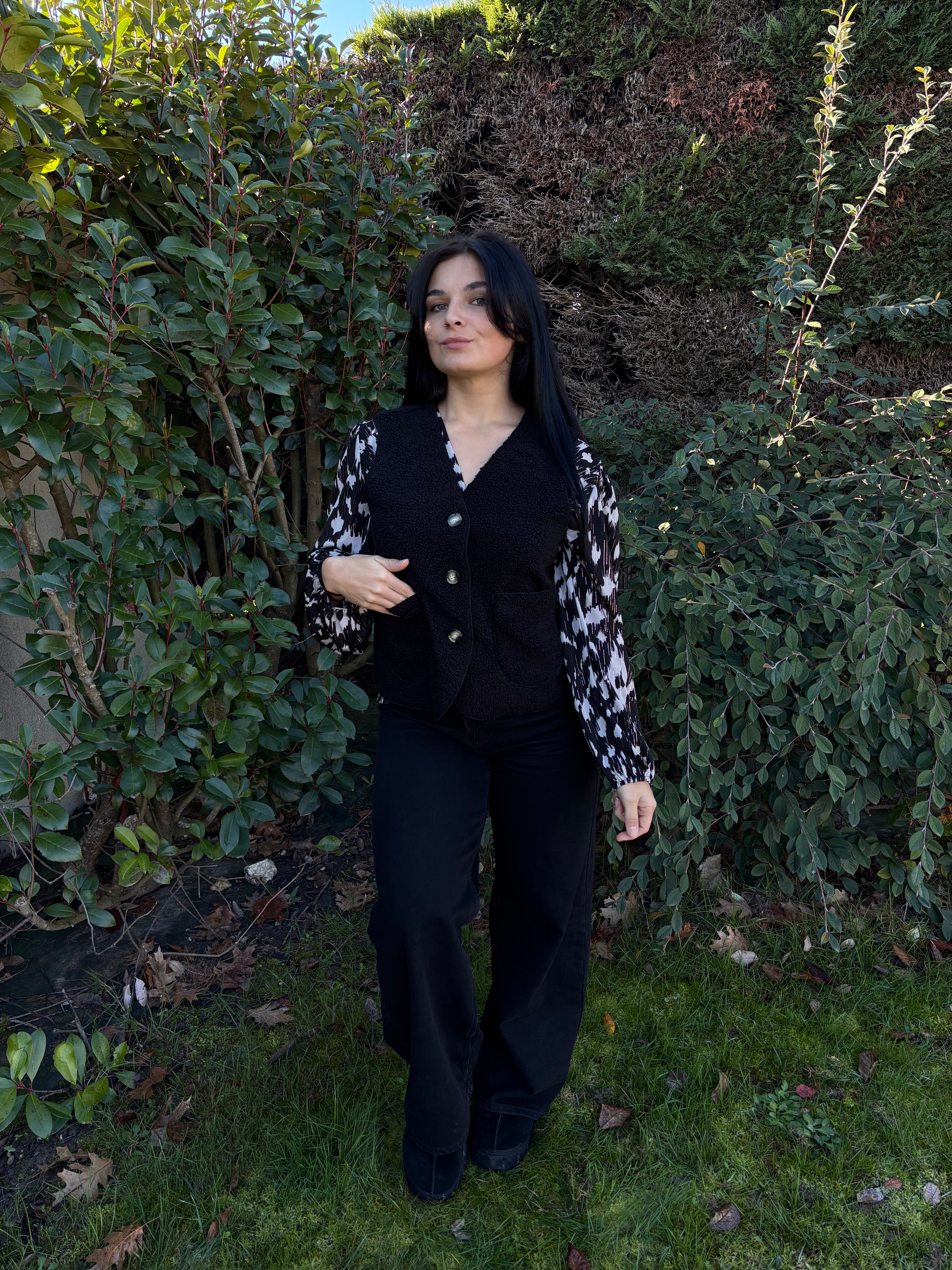 Veste sans manches Stella noir