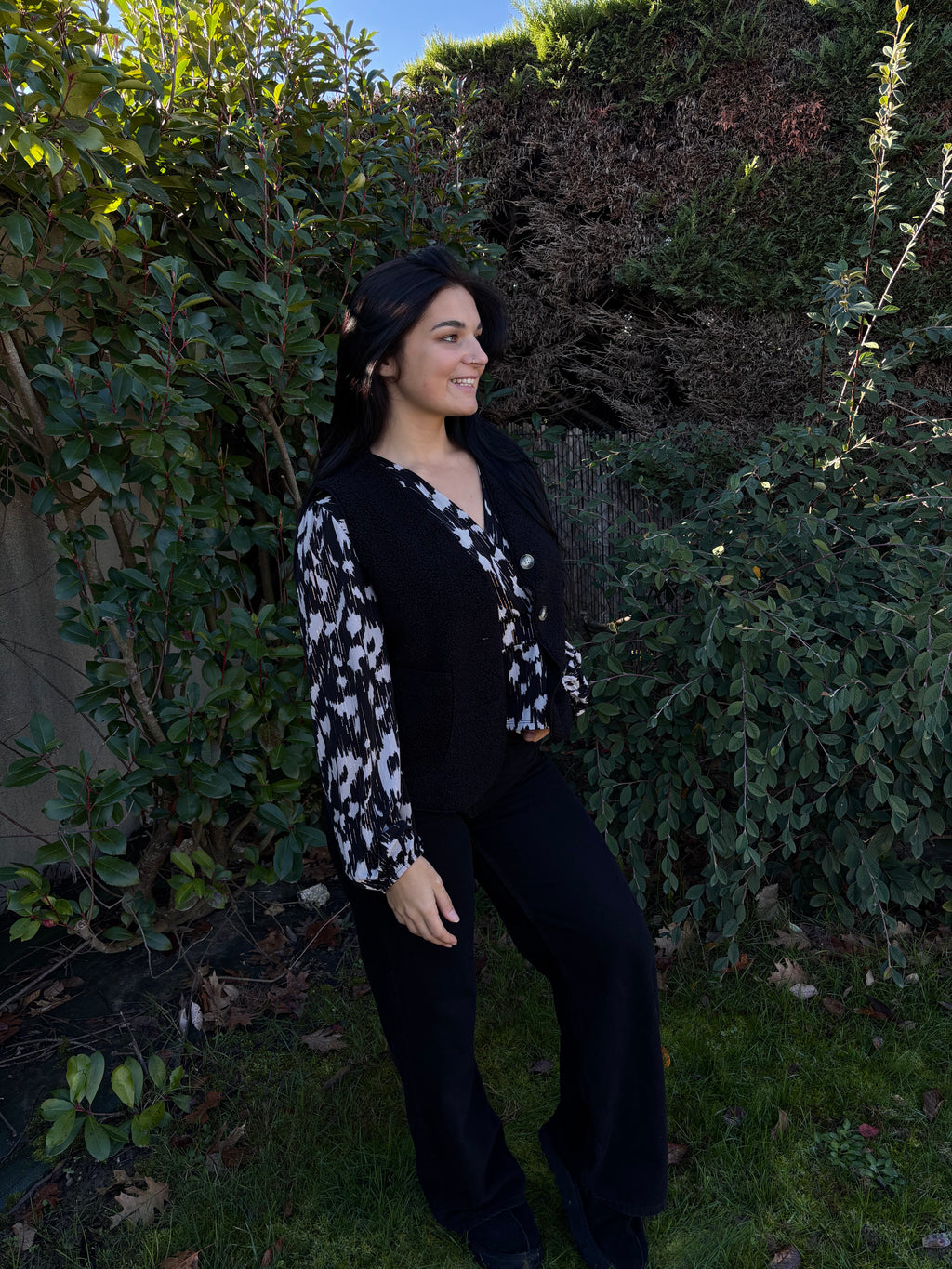 Veste sans manches Stella noir