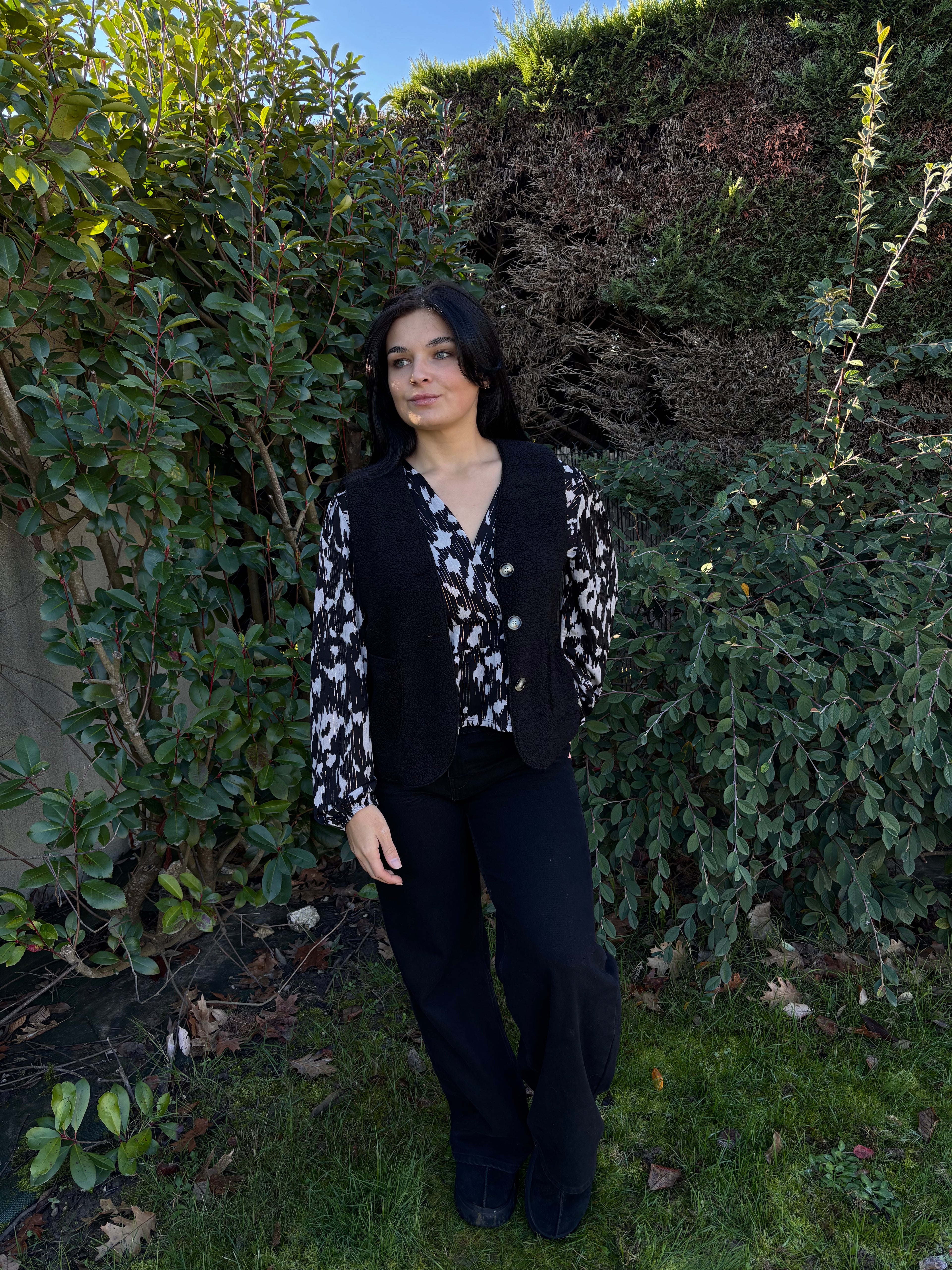 Veste sans manches Stella noir