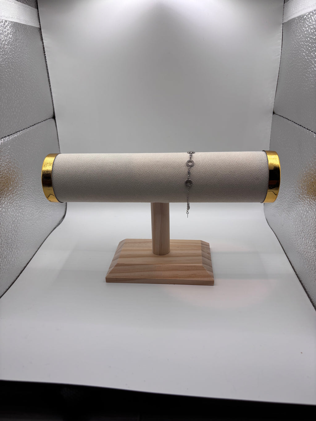 Bracelet Ely - Argenté (3 cercles strassés)