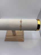 Bracelet Ely - Doré (3 cercles strassés)