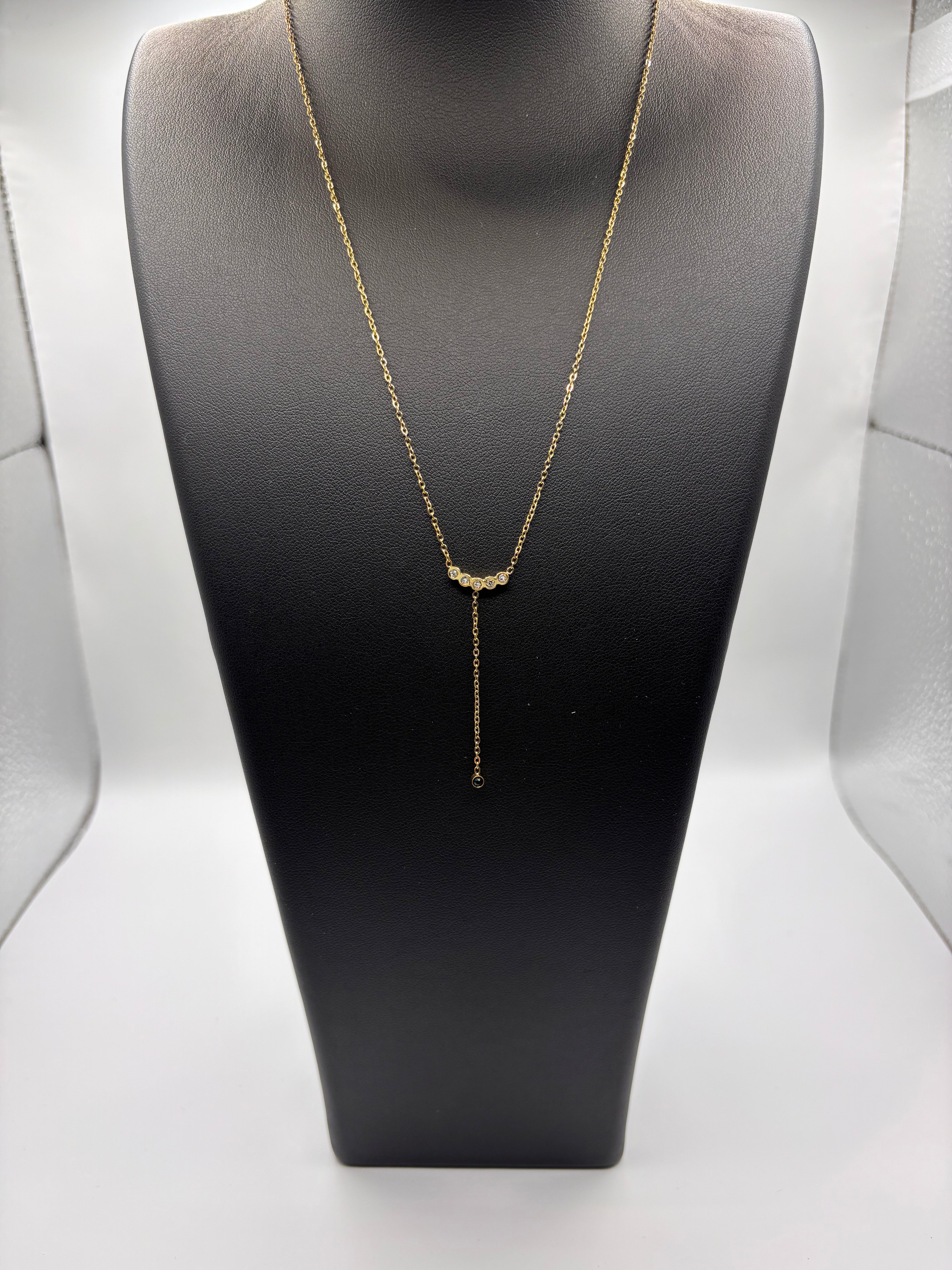 Collier Strass - Doré (Y)