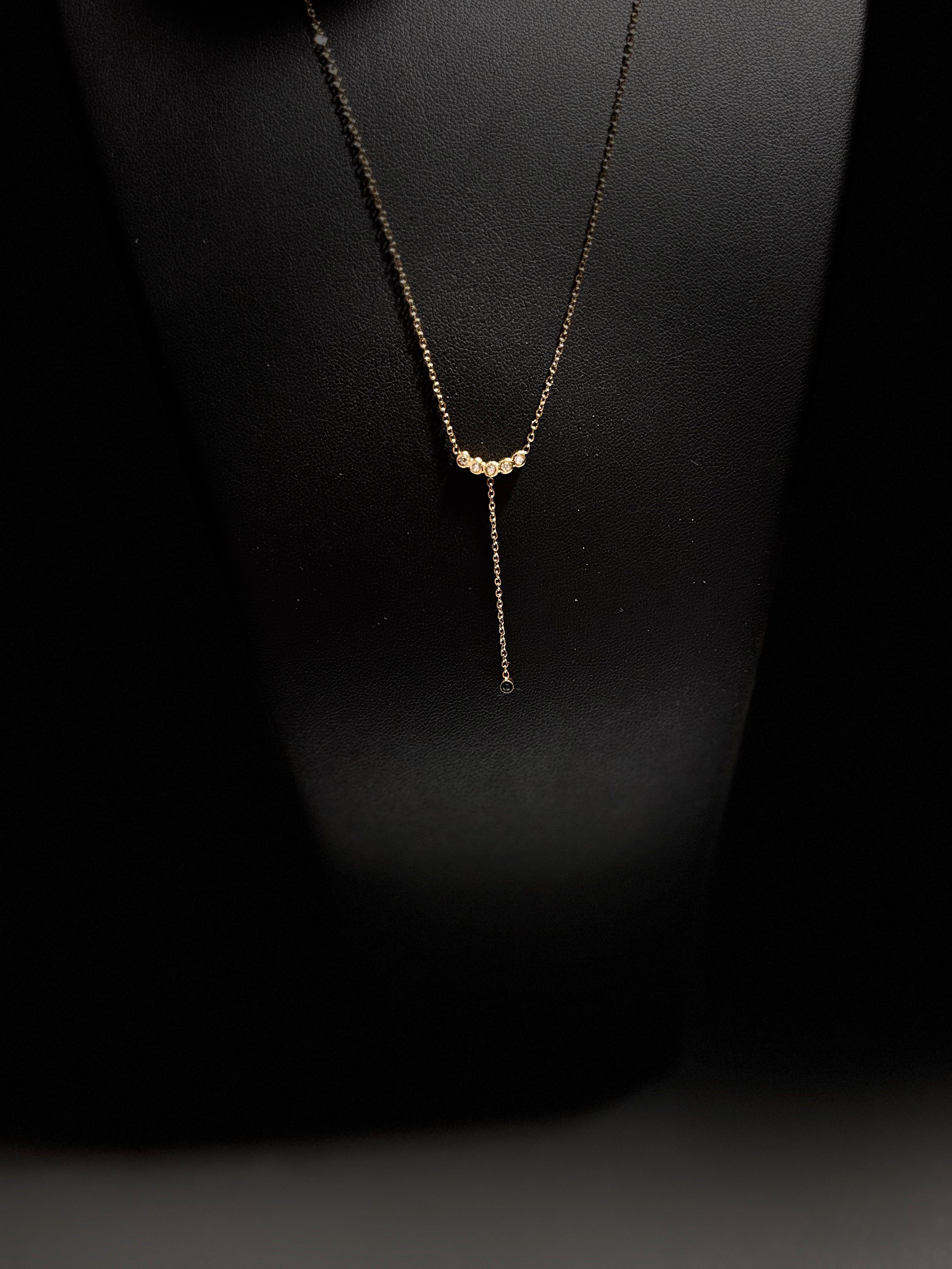 Collier Strass - Doré (Y)