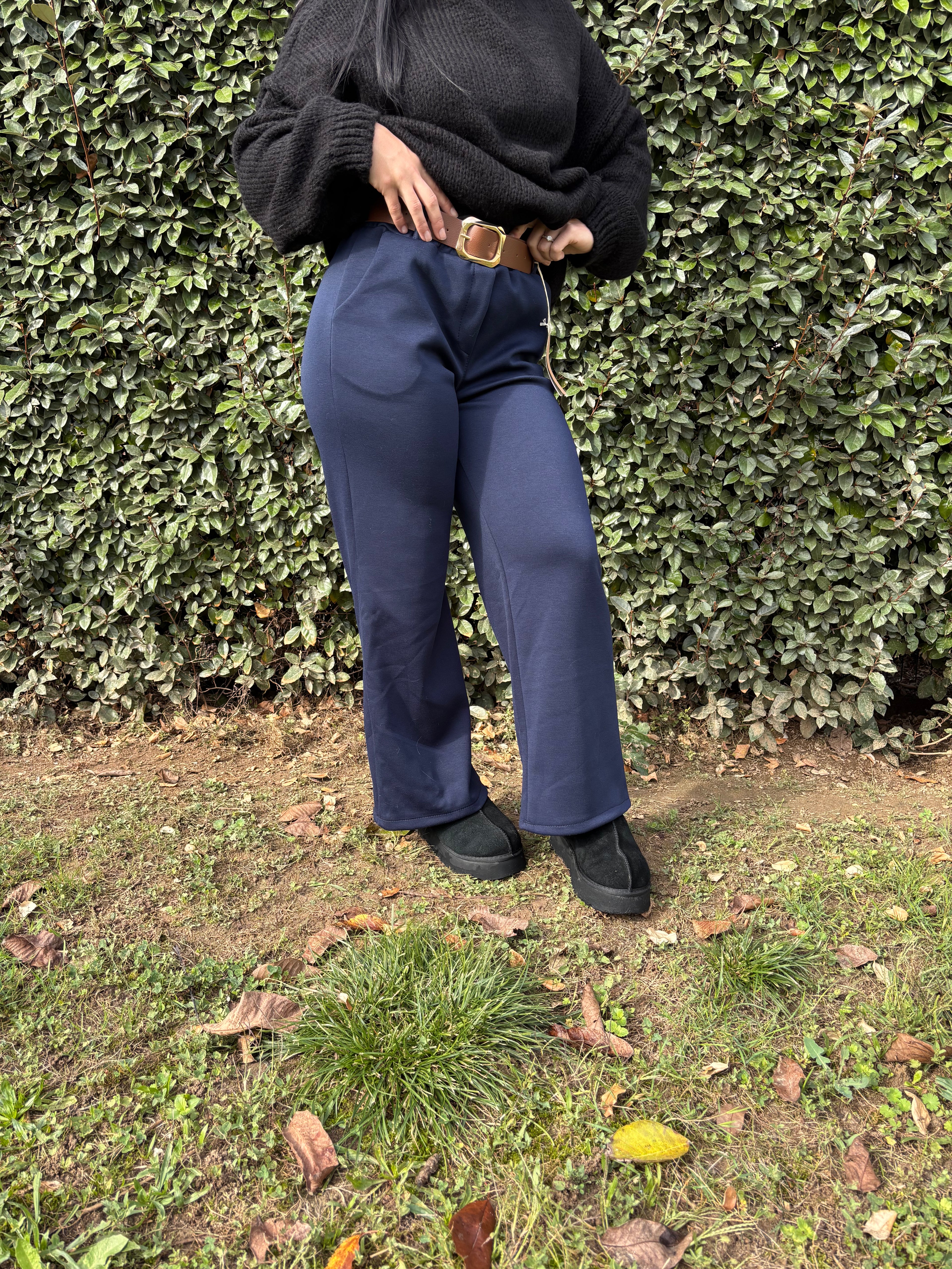 Pantalon Jade – marine fluide (S à XL)