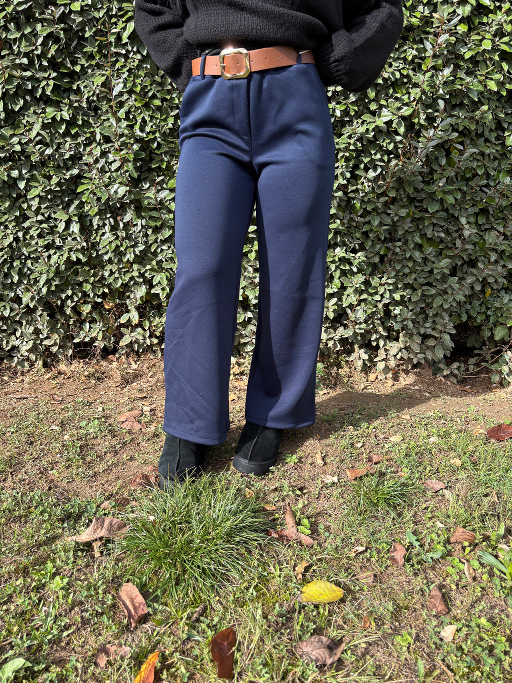 Pantalon Jade – marine fluide (S à XL)