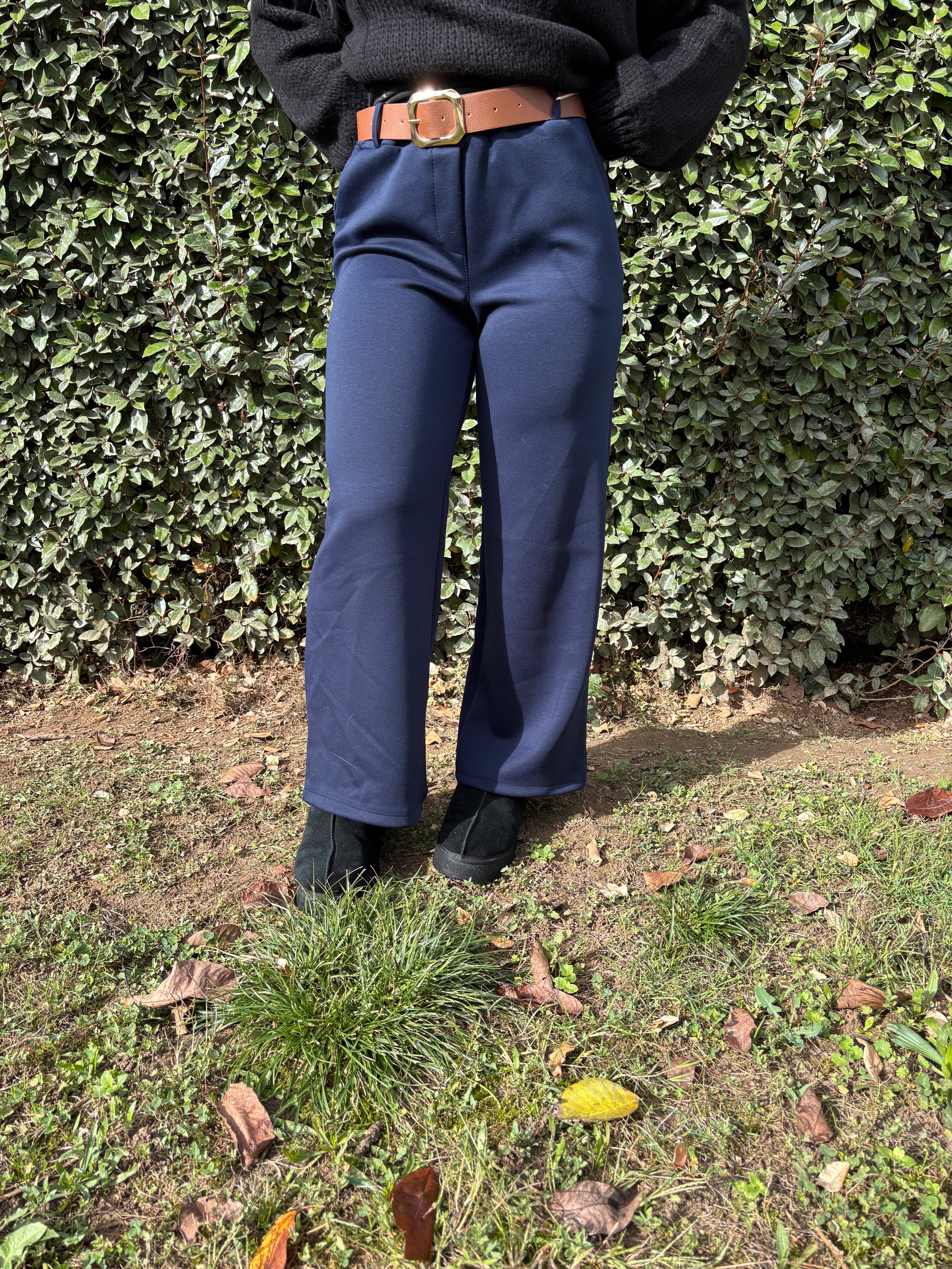 Pantalon Jade – marine fluide (S à XL)