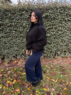 Pull Julia – oversize noir (Taille unique)