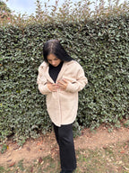 Surchemise Léa – effet laine bouclée (Taille unique)