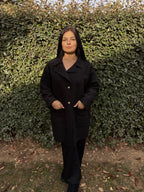 Veste Clara – longue à boutons dorés (Taille unique)